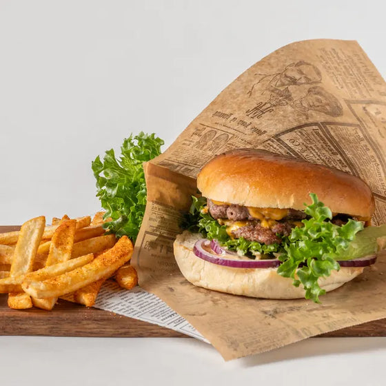 Double smash burger-meny med fries fra Grill Shack hos JAFS Larvik