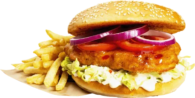 Kyllingburger meny